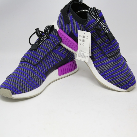 adidas NMD TS1 PK Primeknit BB9177 Purple Grey 9.5 - Picture 7 of 8